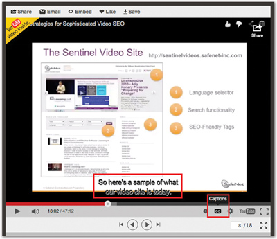 Your Video Should Appear with Closed Captions