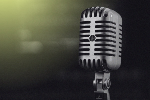 old school microphone