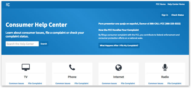FCC Consumer Help Center