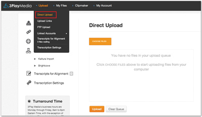 Upload and Direct Upload are selected in SlideShare