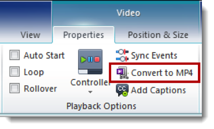 Convert Media to Flash