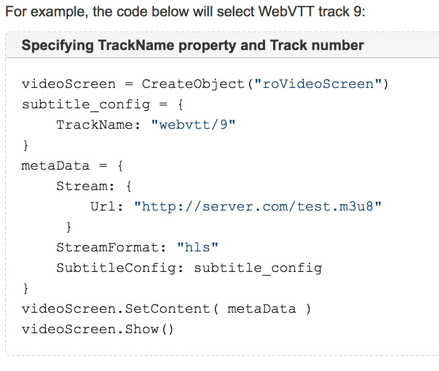 webvtt format