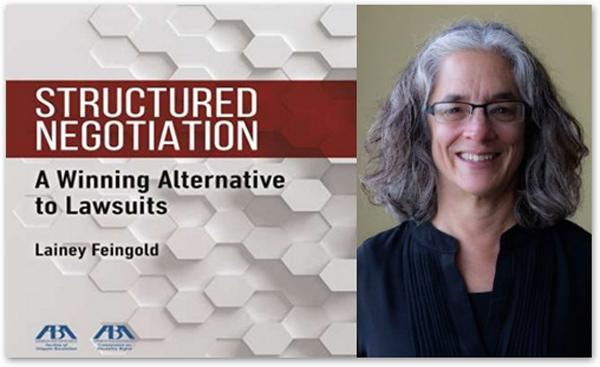 The cover to Lainey Fenigold's new book called, Structured Negotiation: A Winning Alternative to Lawsuits