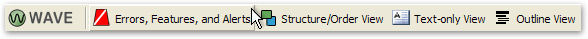 WAVE toolbar