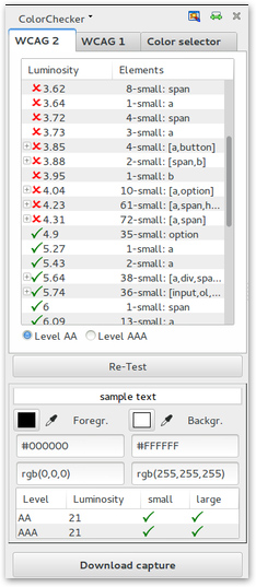 WCAG Contrast Checker