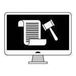 Computer with legal document