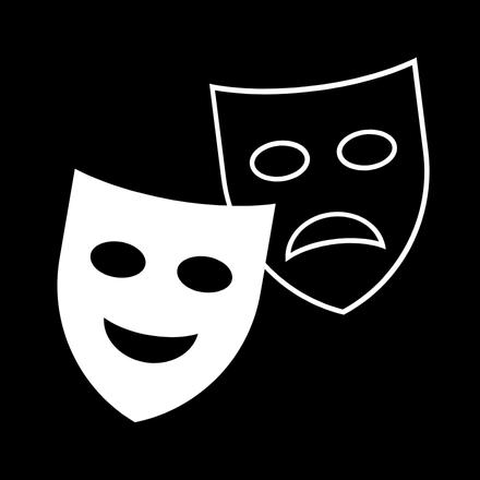 happy and sad theater masks