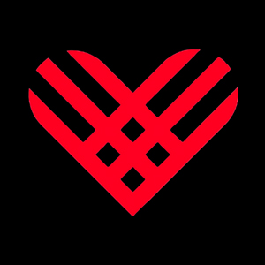 black background GivingTuesday heart logo