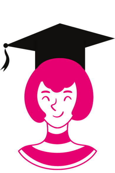 person with graduation cap