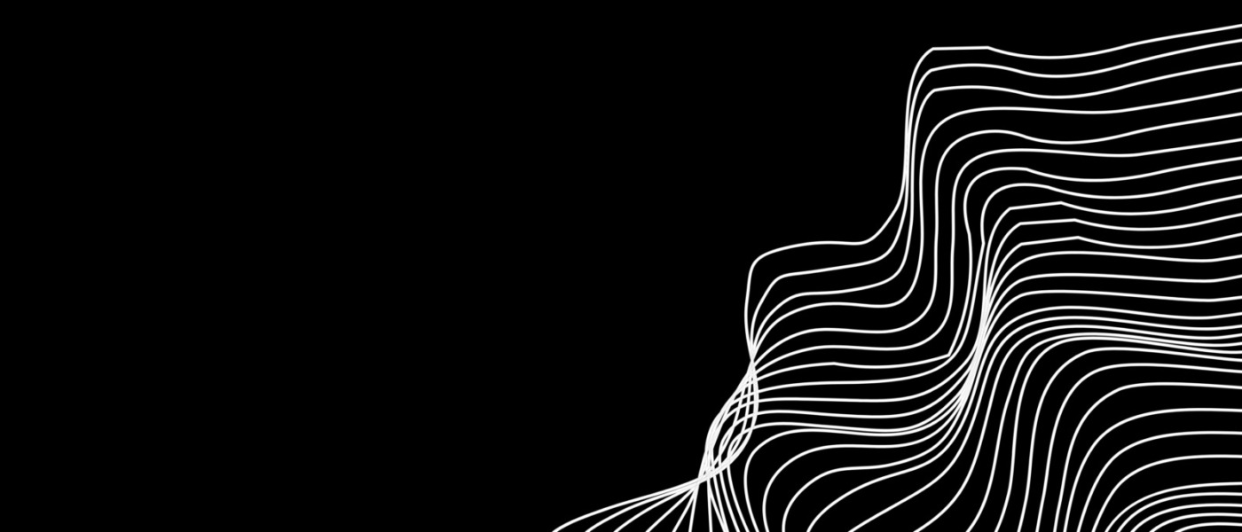 abstract white lines on a black background
