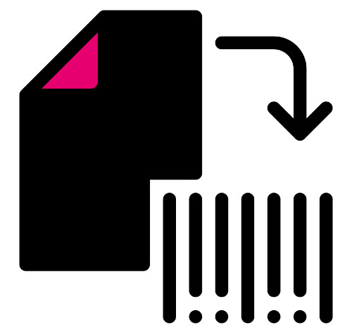 File with arrow pointing to encoded data