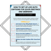 How to Set Up Live Auto Captions for Zoom Meetings and Webinars