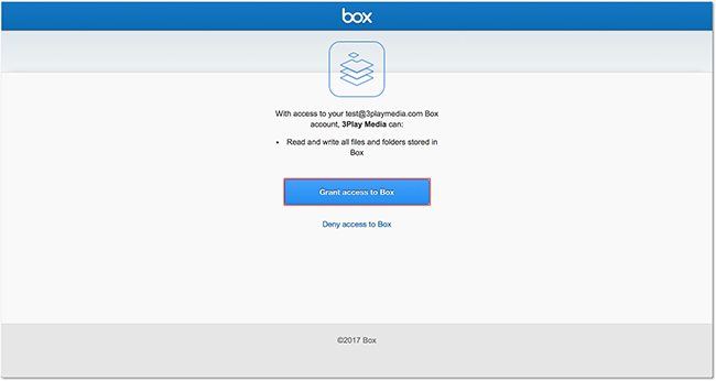 box integration