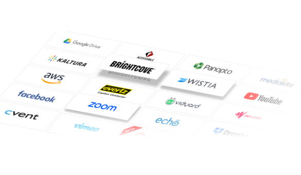 logos of video players and platforms