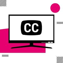 CC icon on computer screen