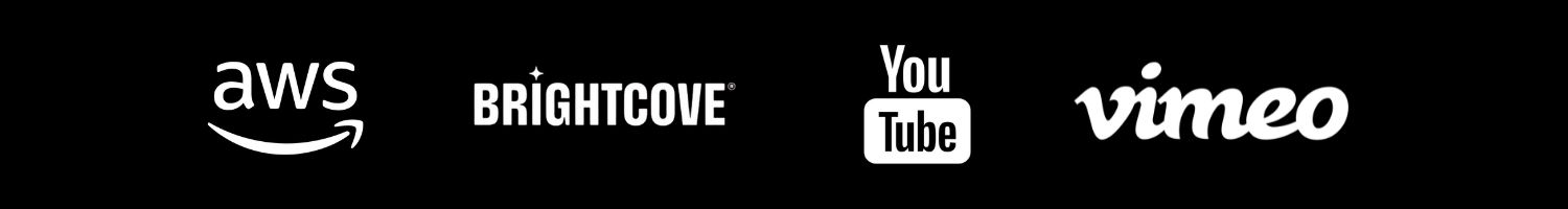 brightcove, youtube, vimeo