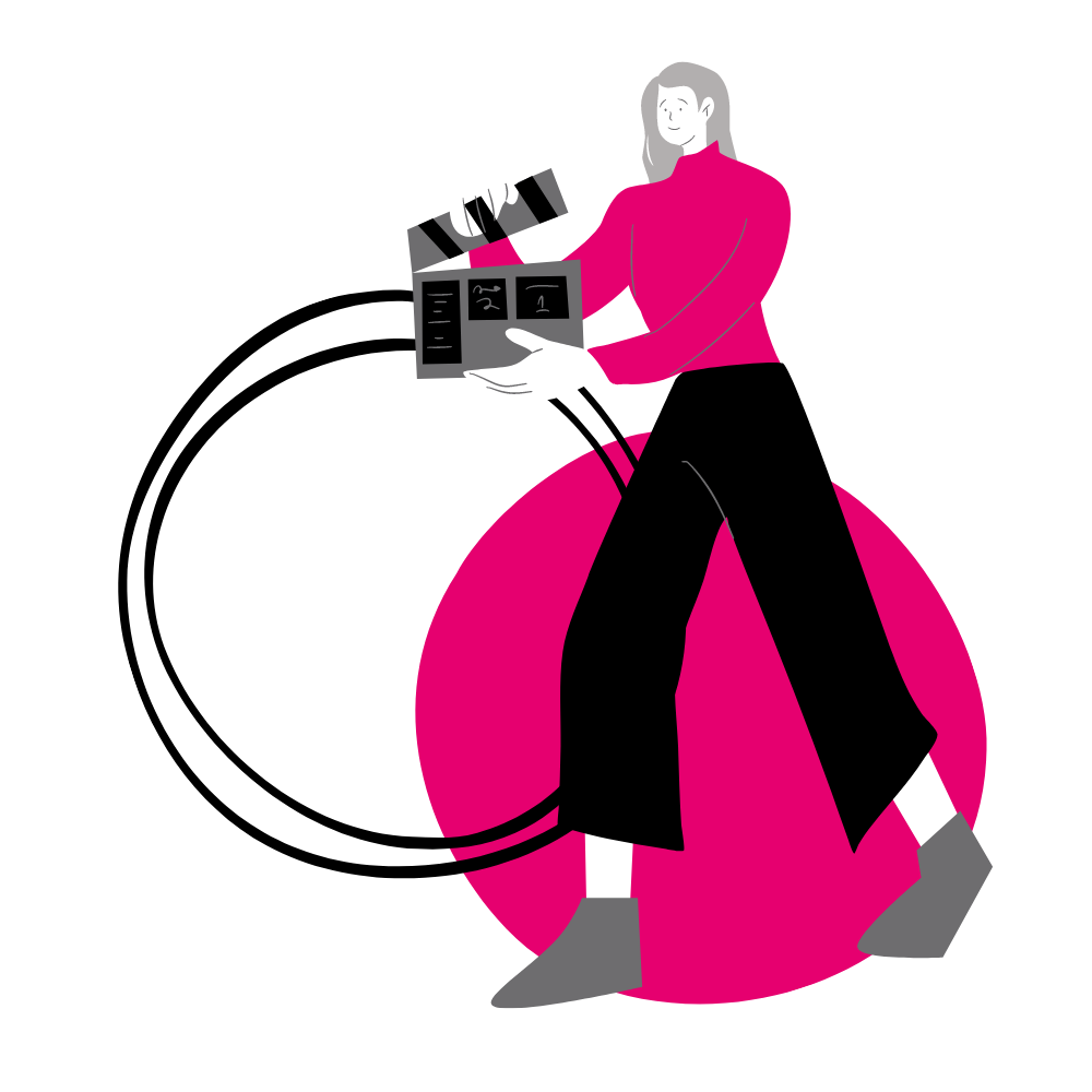 person holding a camera