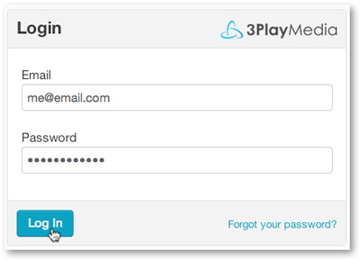 3Play Media log in page