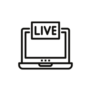 Live online video symbol