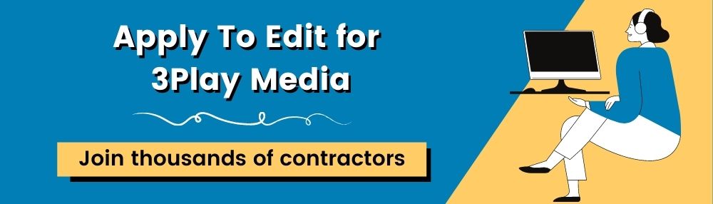 Apply to edit for 3Play Media. Join thousands of contractors.