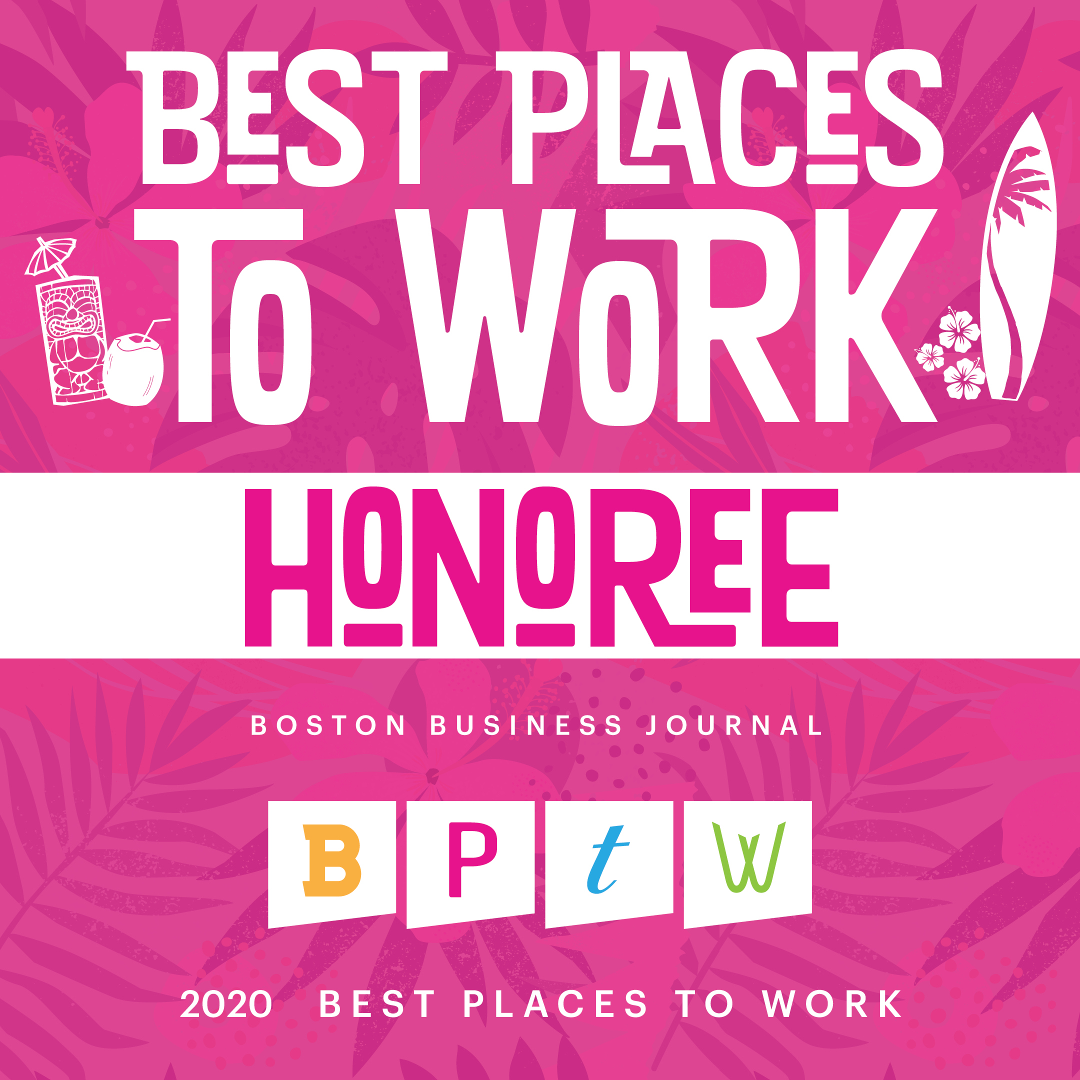 Boston Business Journal 2020 Best Places to Work Honoree Icon