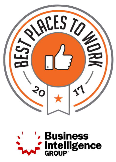 Business Intelligence Group Best Places to Work 2017 badge