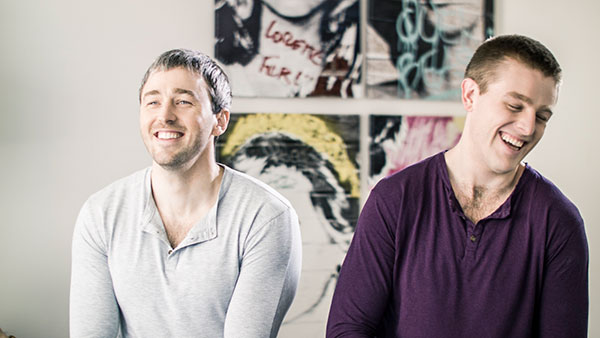 brad and bryan smiling