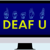 Deaf U series title shown on a computer monitor