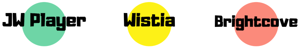 High-speed video players: JW Player, Wistia, Brightcove
