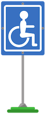 handicap sign