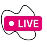 Live recording icon with squiggle