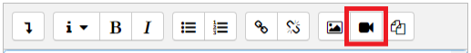 Moodle Toolbar For Uploading MP4 Video File