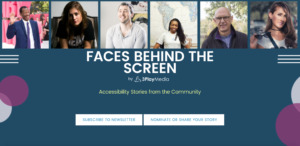 Images of CJ Jones, Rikki Poynter, Brad Manning, Faces Behind the Screen by 3Play Media. Accessibility Stories from the Community. Subscribe to the newsletter. Nominate or share your story