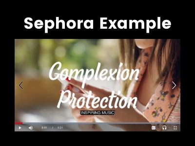 Sephora AD example video thumbnail