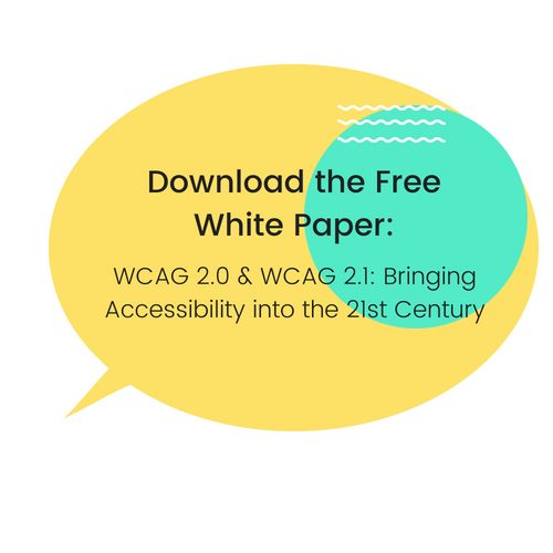 Download the free white paper: WCAG 2.0 and WCAG 2.1