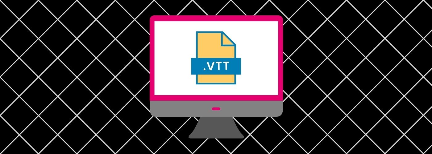 A Computer screen with a VTT icon and a diagonal checkered background