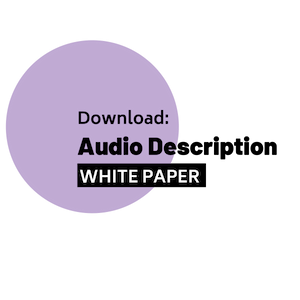 download the audio description white paper