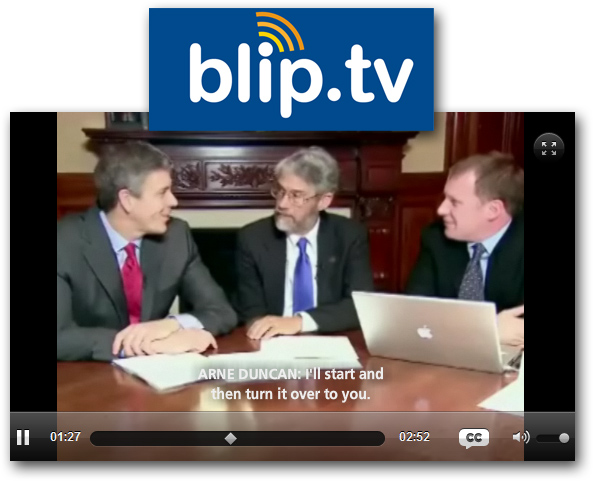 Adding closed captions or subtitles to blip.tv