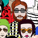 people drawn with sunglasses