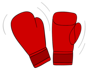 red boxing gloves