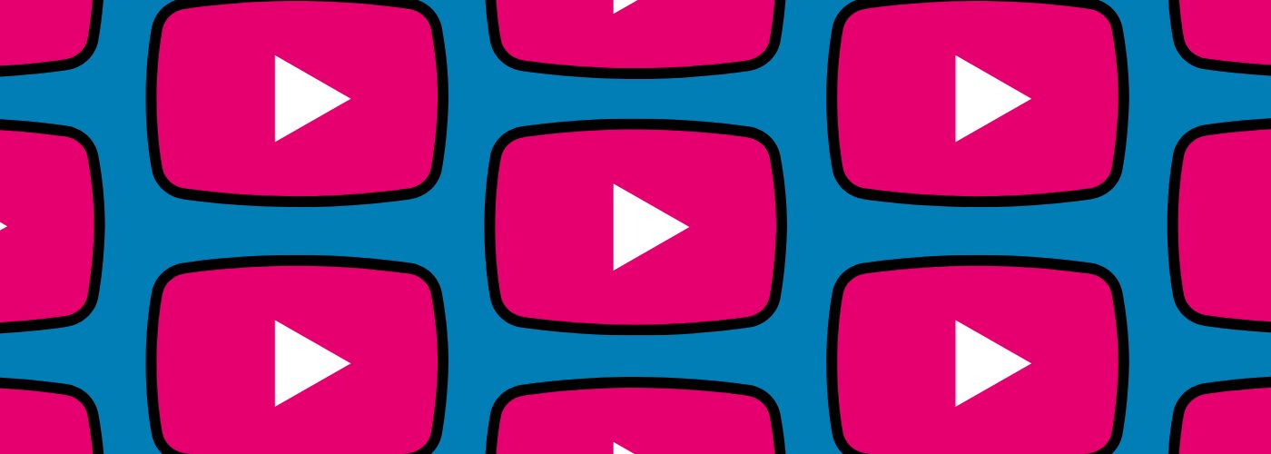 YouTube logo repeating pattern
