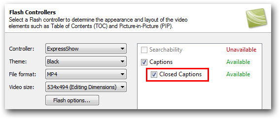 Adding closed captions or subtitles with Camtasia