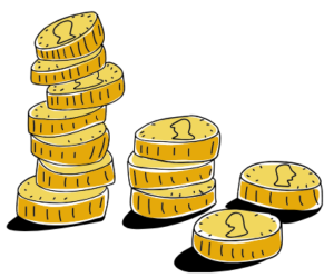 stacked coins 