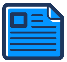 blue document icon