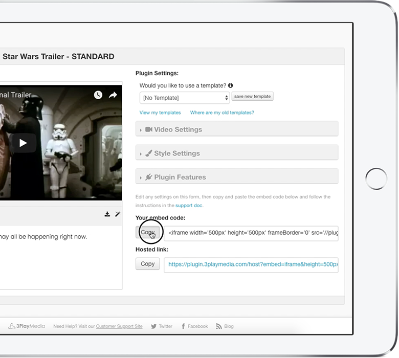 Simply copy and paste the iframe embed provided into your HTML.