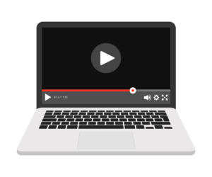 video player on laptop