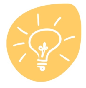 Light bulb on yellow background