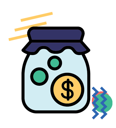 money in a jar icon