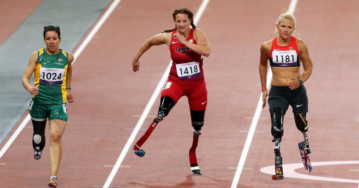Paralympic runners from USA and Britain