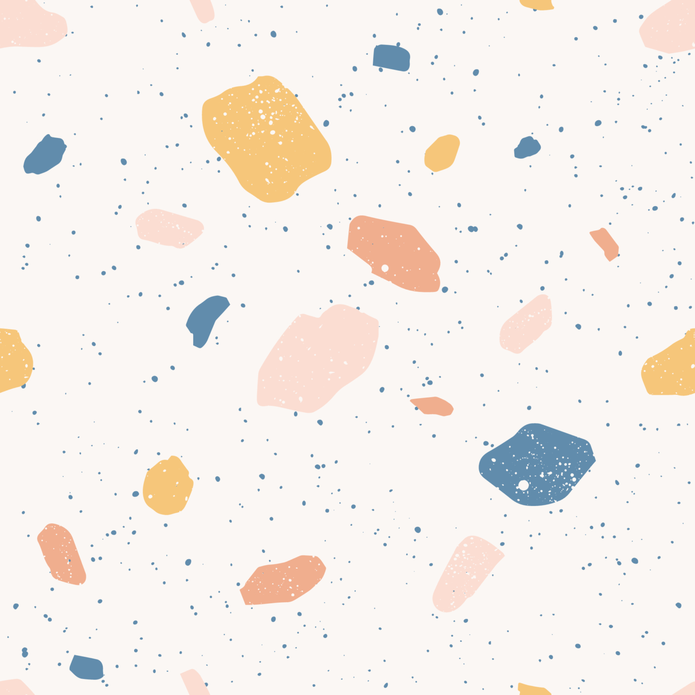 colorful Venetian terrazzo imitation seamless pattern